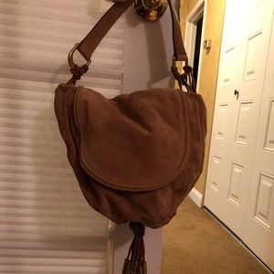 Donna Karan Suede Hobo Bag